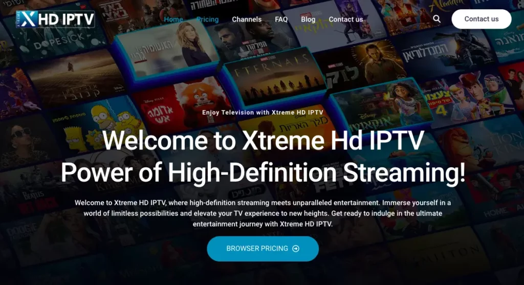 Xtreme HD IPTV official Website